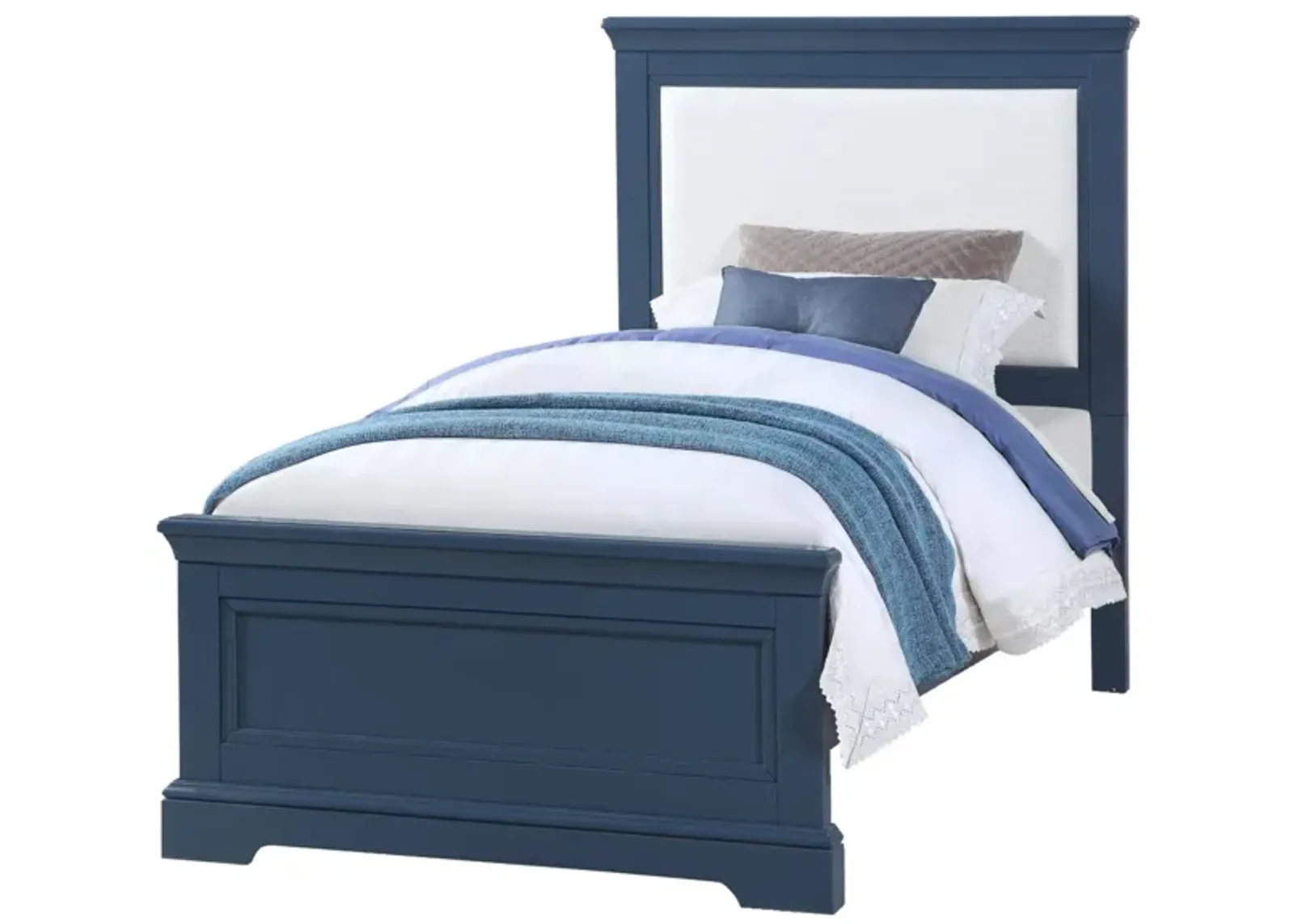 Tamarack Upholstered Twin Bed in Blue