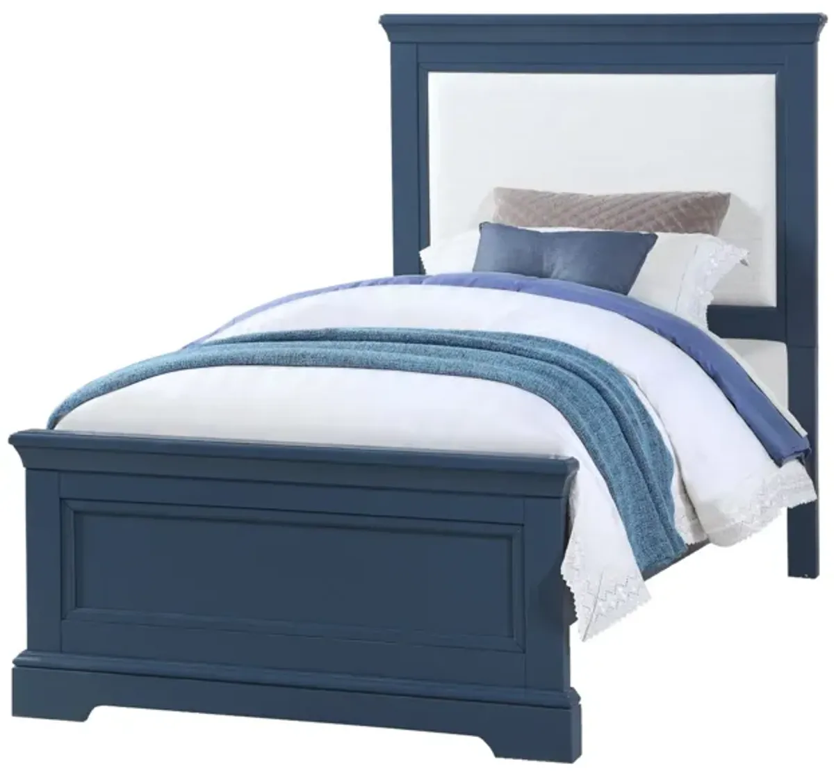 Tamarack Upholstered Twin Bed in Blue