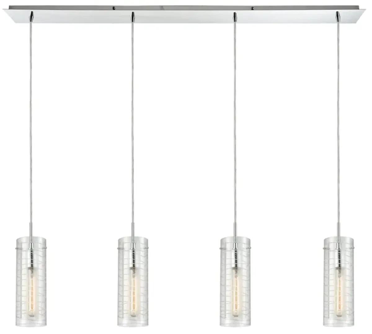 Swirl Mini 4 Light Linear Pendant