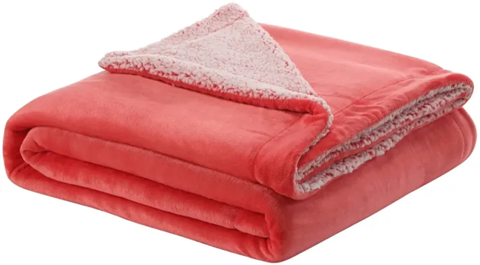 Cozy Tyme Babineaux Flannel Reversible Sherpa Throw Blanket 90"x90"