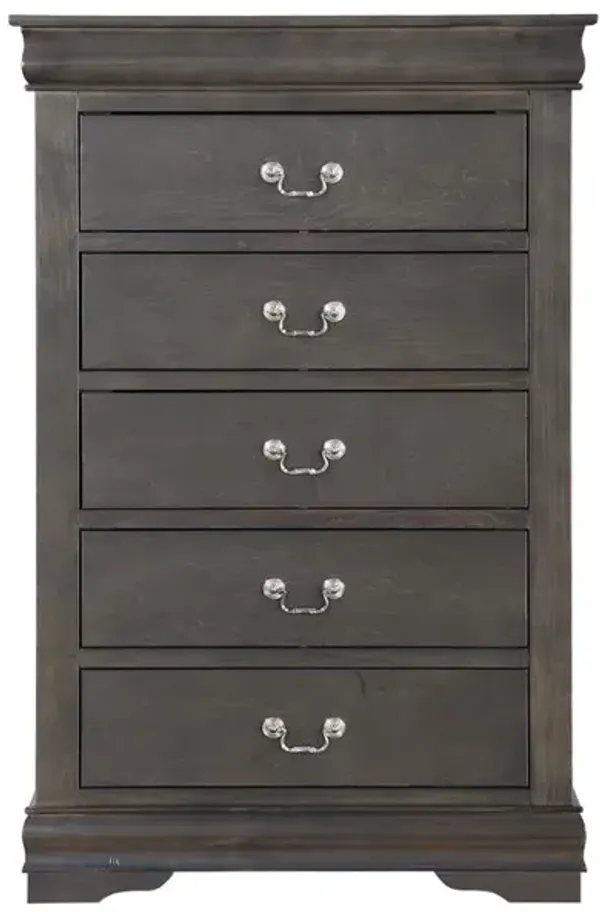 Acme Furniture Louis Philippe Chest, Dark Gray  (26796)