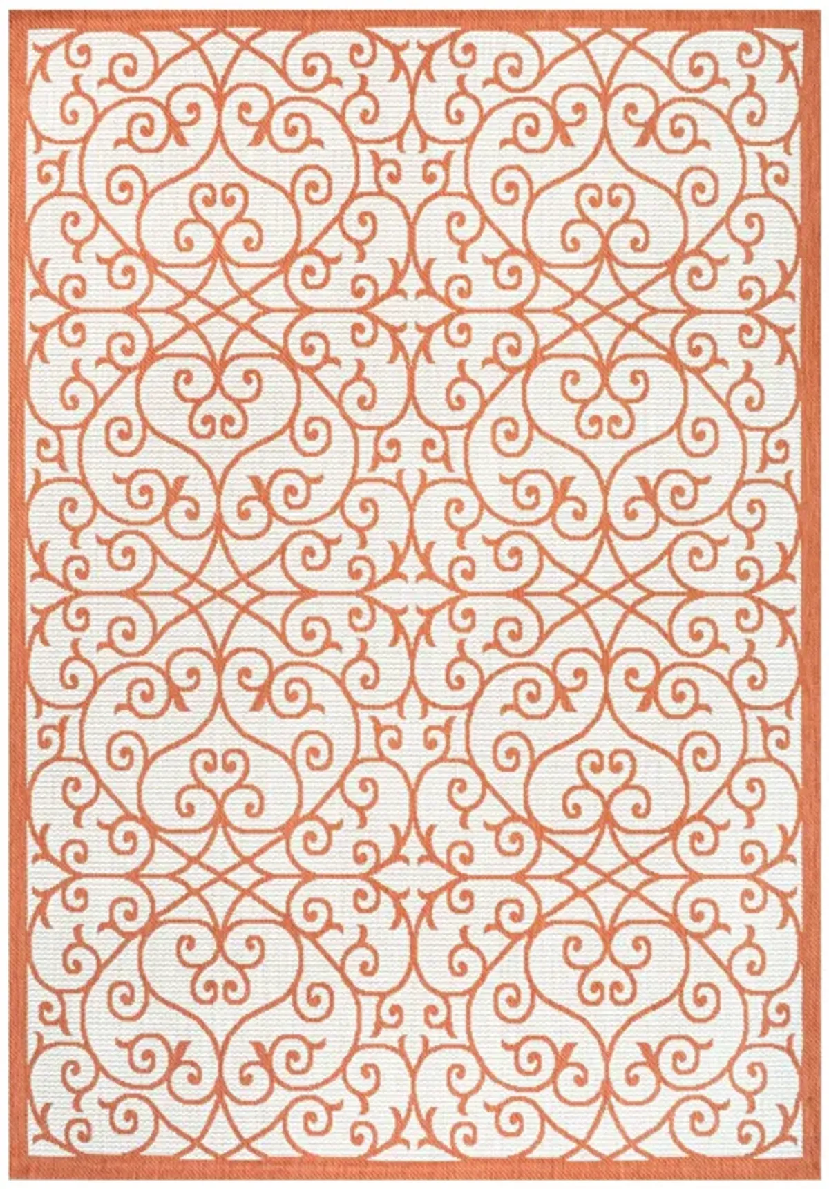 Madrid Vintage Filigree Textured Weave Indoor/Outdoor Area Rug