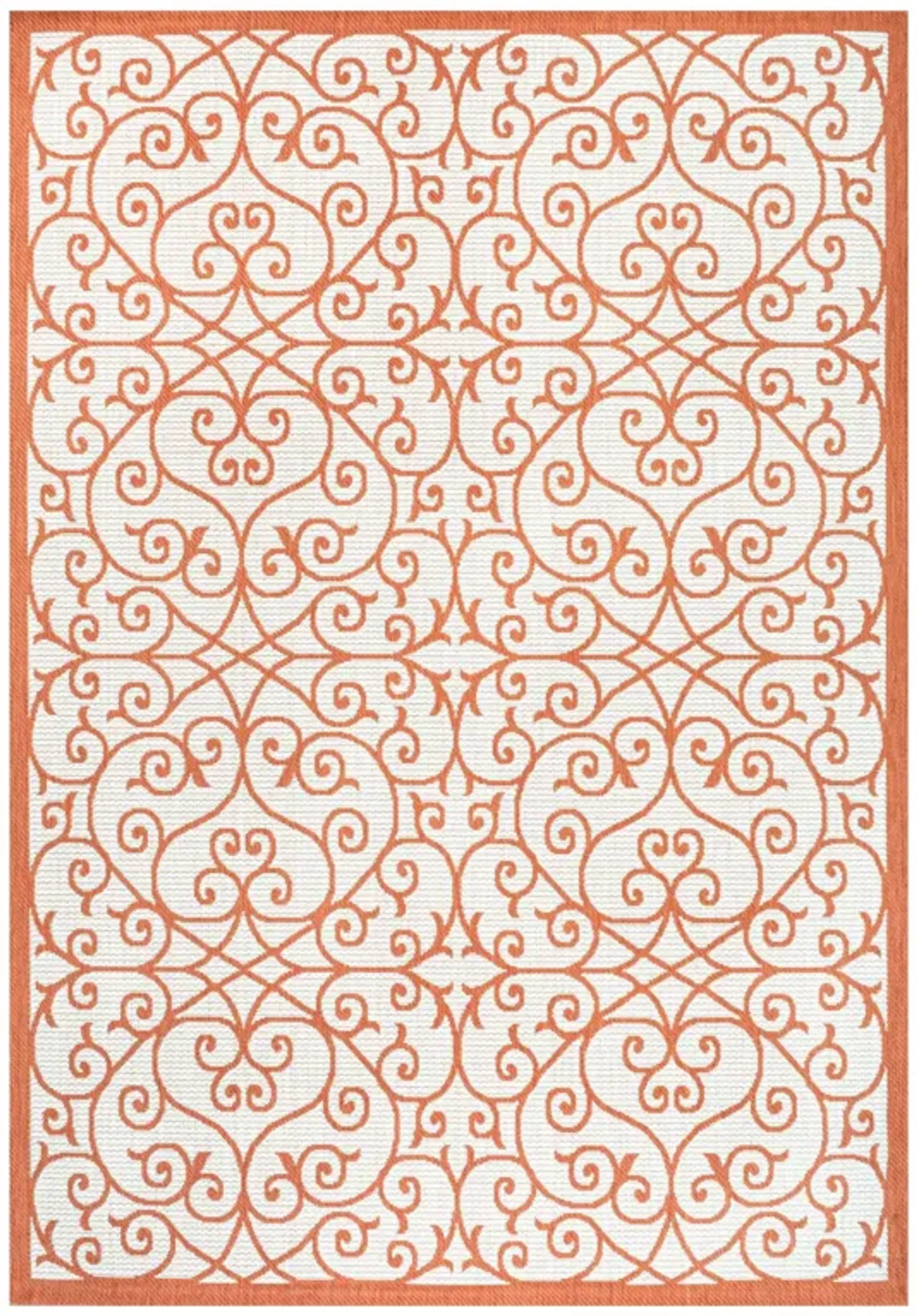 Madrid Vintage Filigree Textured Weave Indoor/Outdoor Area Rug