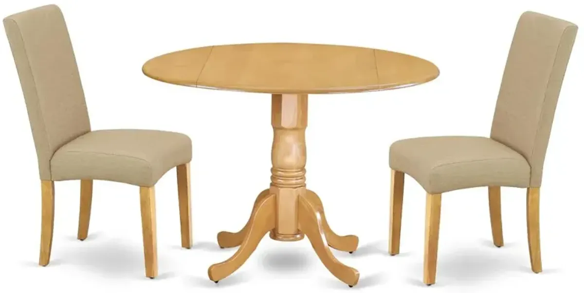 Dining Room Set Oak, DLDR3-OAK-16