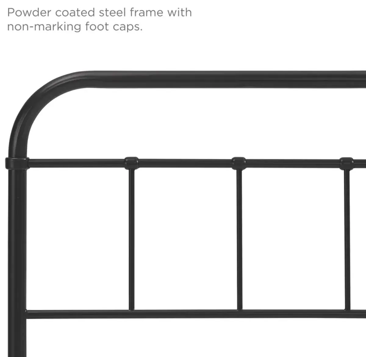 Modway - Serena King Steel Headboard