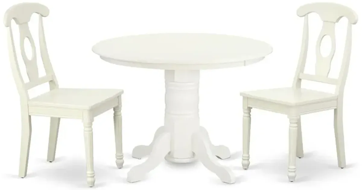 Dining Room Set Linen White, SHKE3-LWH-W
