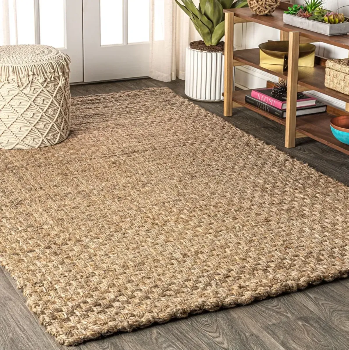 Estera Hand Woven Boucle Chunky Jute Area Rug