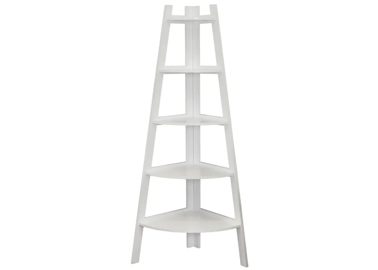 Five Tier Corner Ladder Display Bookshelf