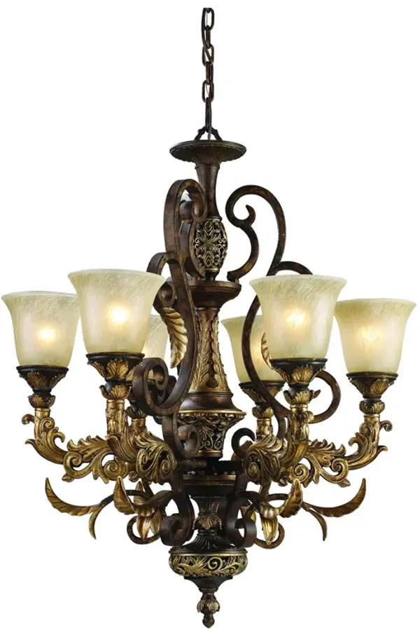 Regency 28'' Wide 6-Light Chandelier