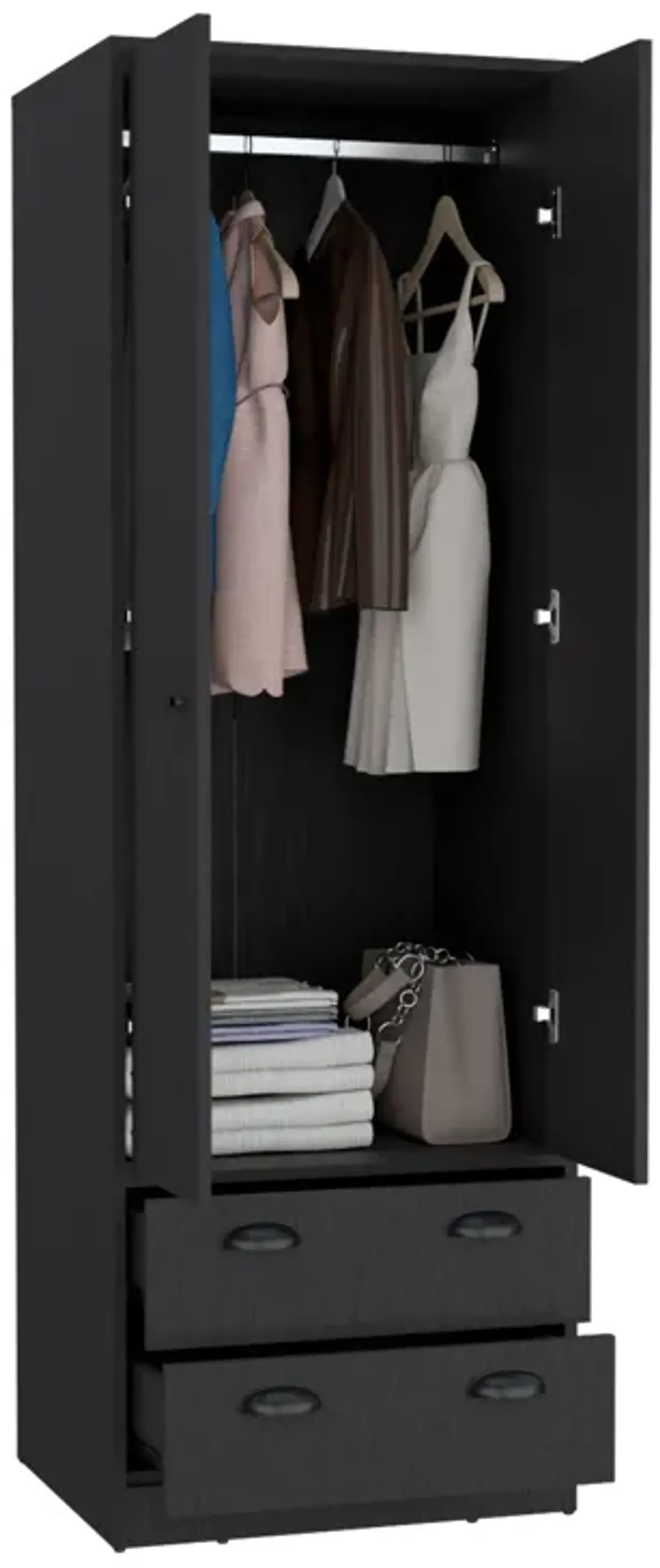 St Monans Armoire with Double Door and 2-Drawers -White