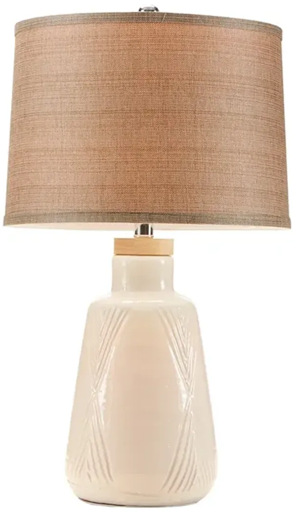 Streamdale Tate Boho Textured Ceramic Table Lamp