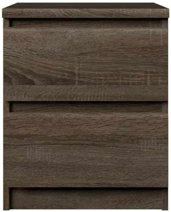 Tvilum Scottsdale 2 Drawer Nightstand, Truffle