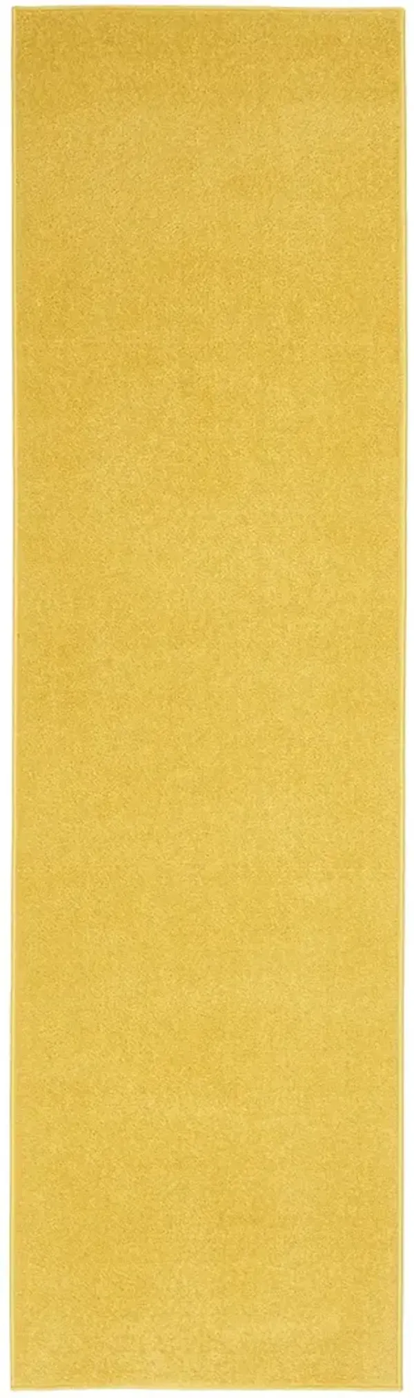 Nourison Essentials NRE01 Yellow 2'2" x 12' Rug