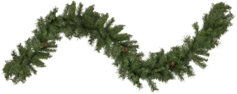 9' x 14" Black River Pine with Pine Cones Artificial Christmas Garland  Unlit