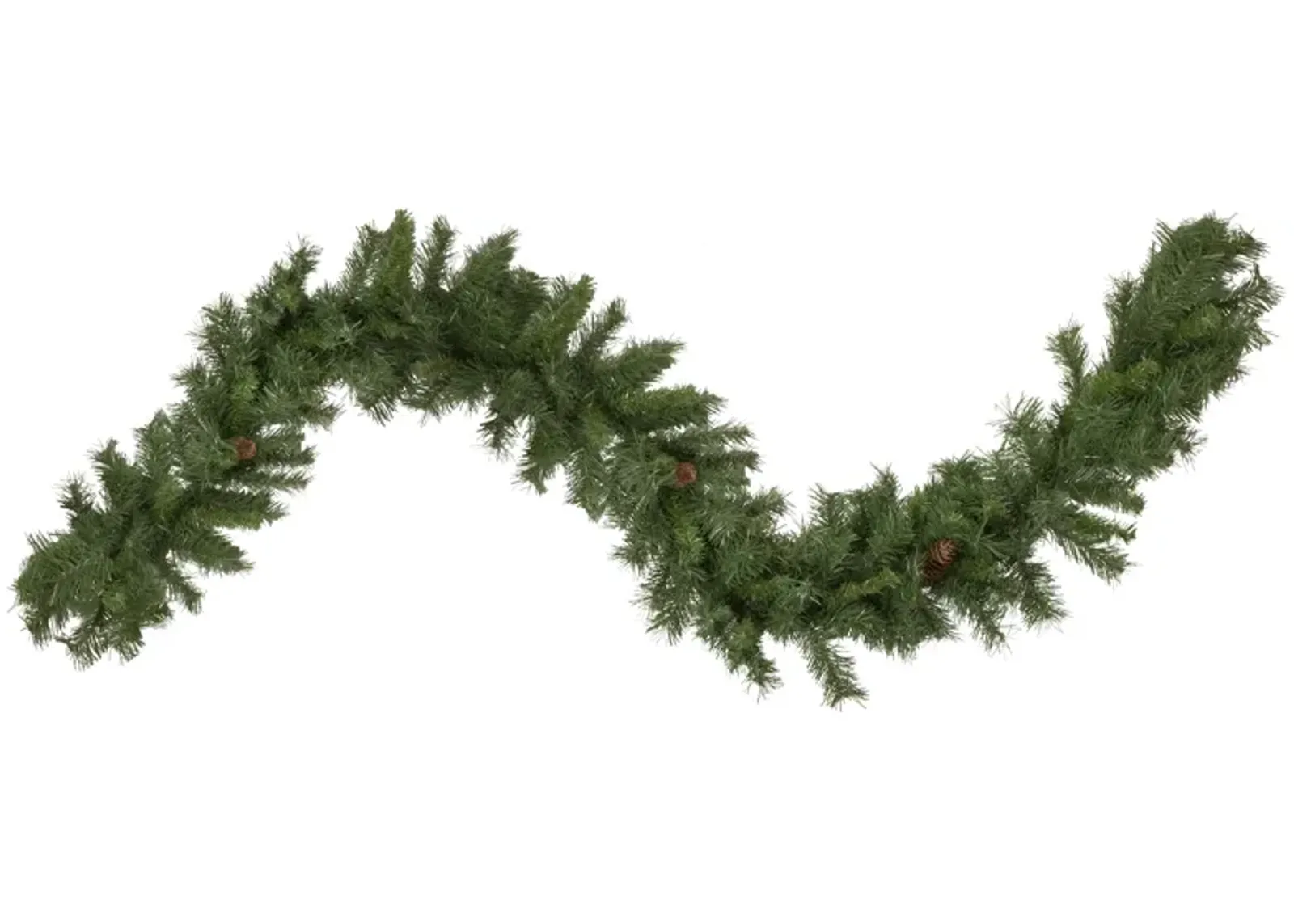 9' x 14" Black River Pine with Pine Cones Artificial Christmas Garland  Unlit