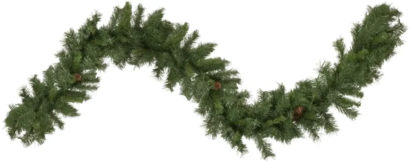 9' x 14" Black River Pine with Pine Cones Artificial Christmas Garland  Unlit