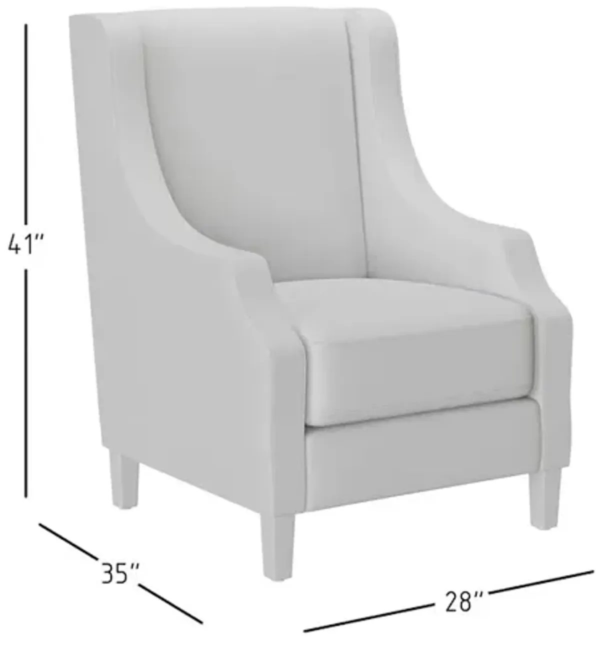 Jofran Sanders Geometric Pattern Luxury Accent Upholstered Accent Chair