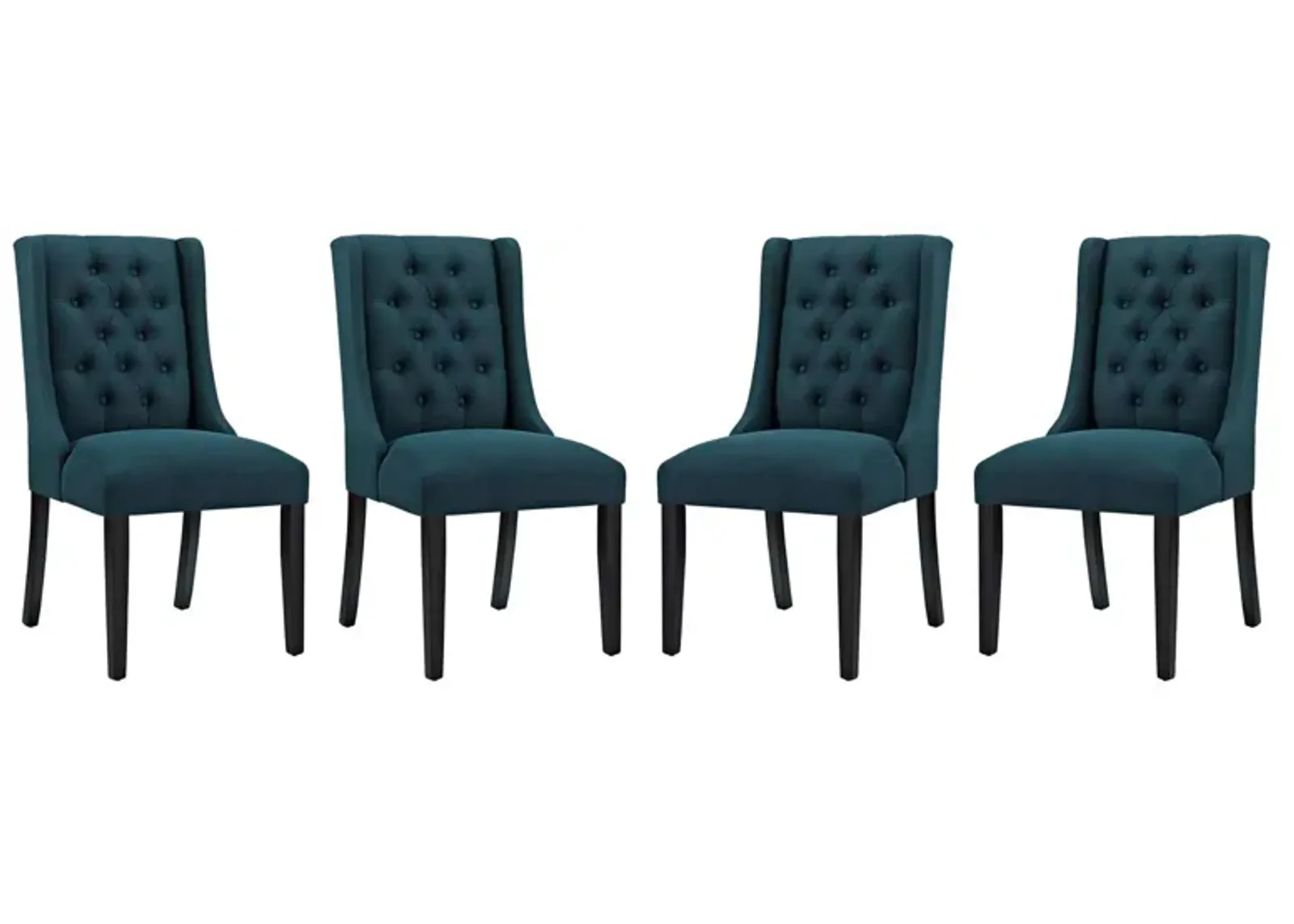 Baronet Dining Chair Fabric Set of 4-Benzara