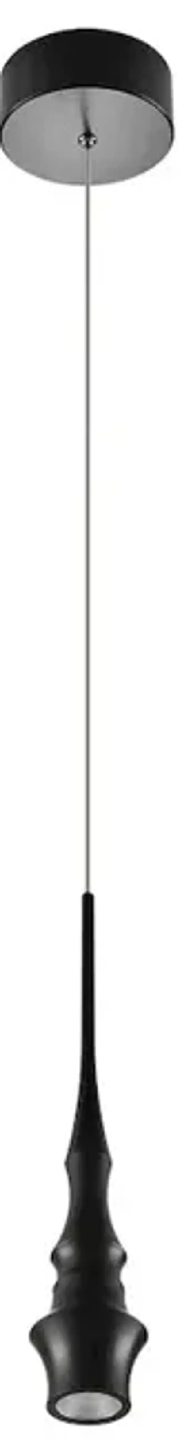 VONN Lighting Integrated LED Height Adjustable Pendant Light in Black