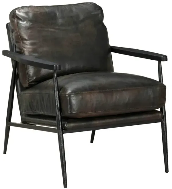 Belen Kox Transitional Leather Club Chair, Belen Kox