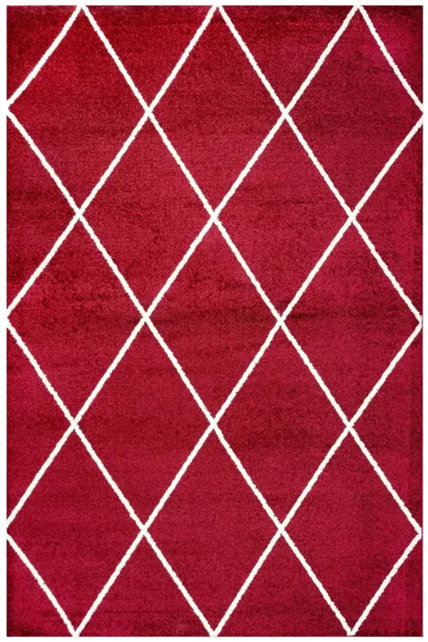 Cole Minimalist Diamond Trellis Area Rug