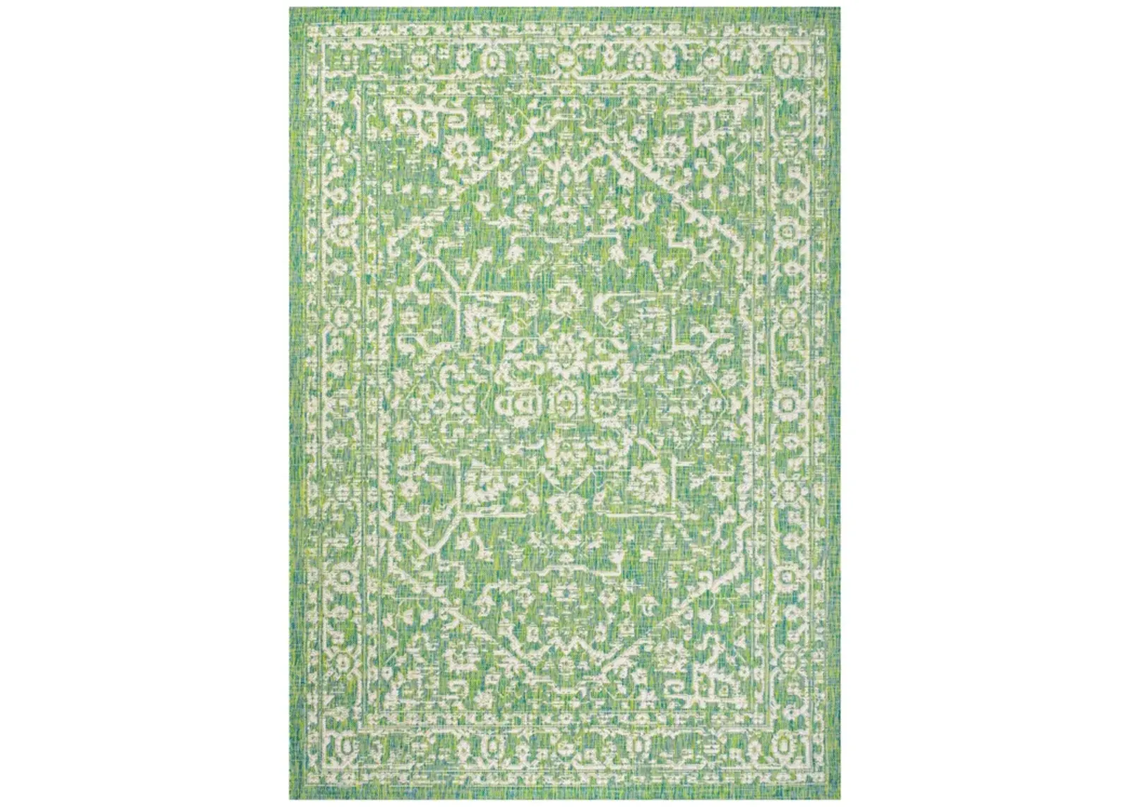 Malta Bohemian Medallion Textured Weave Indoor/Outdoor Area Rug