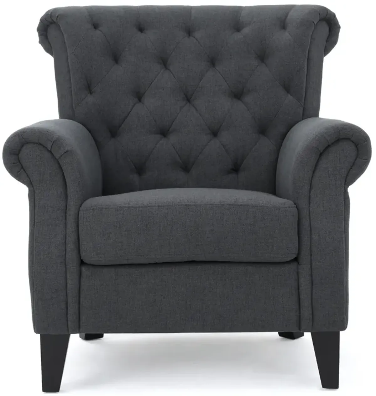 Merax Comfy Accent Chair with Tufted Backrest