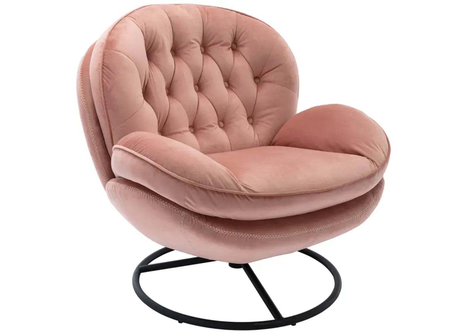 Accent Chair TV Chair Living Room Chair Pink Sofa With Ottoman