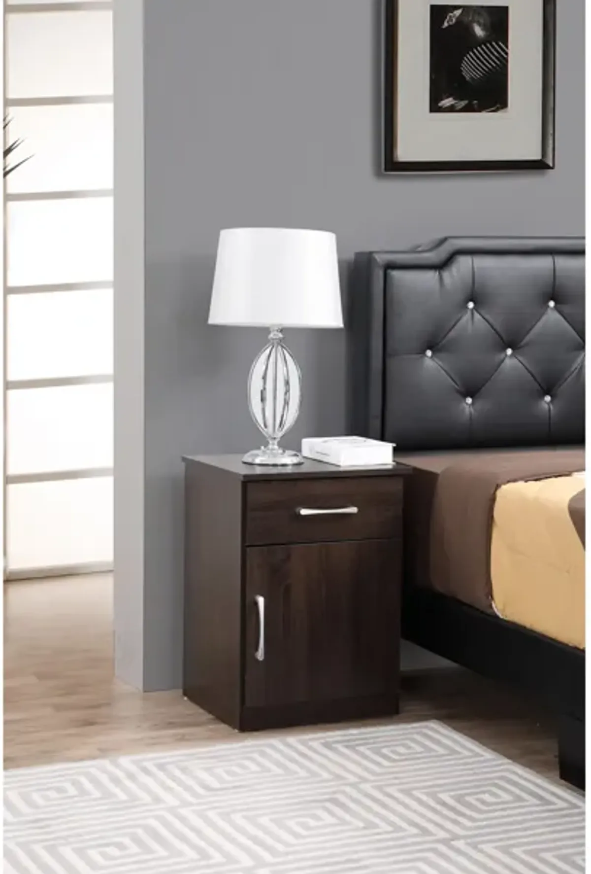 Alston 1-Drawer Nightstand (24 in. H x 16 in. W x 18 in. D)