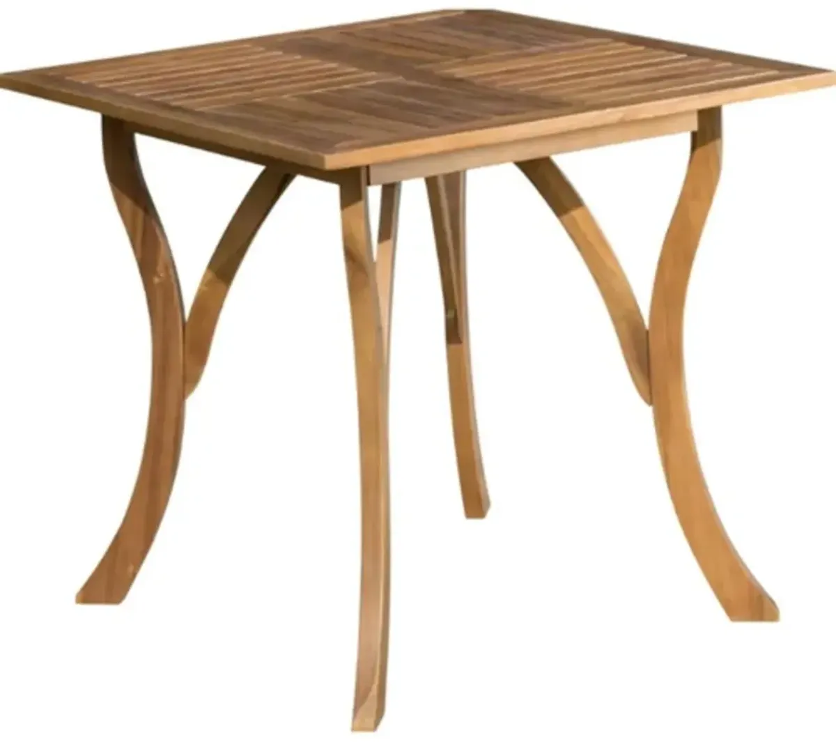 Hivvago Outdoor Solid Wood 31.5 inch Square Patio Dining Table