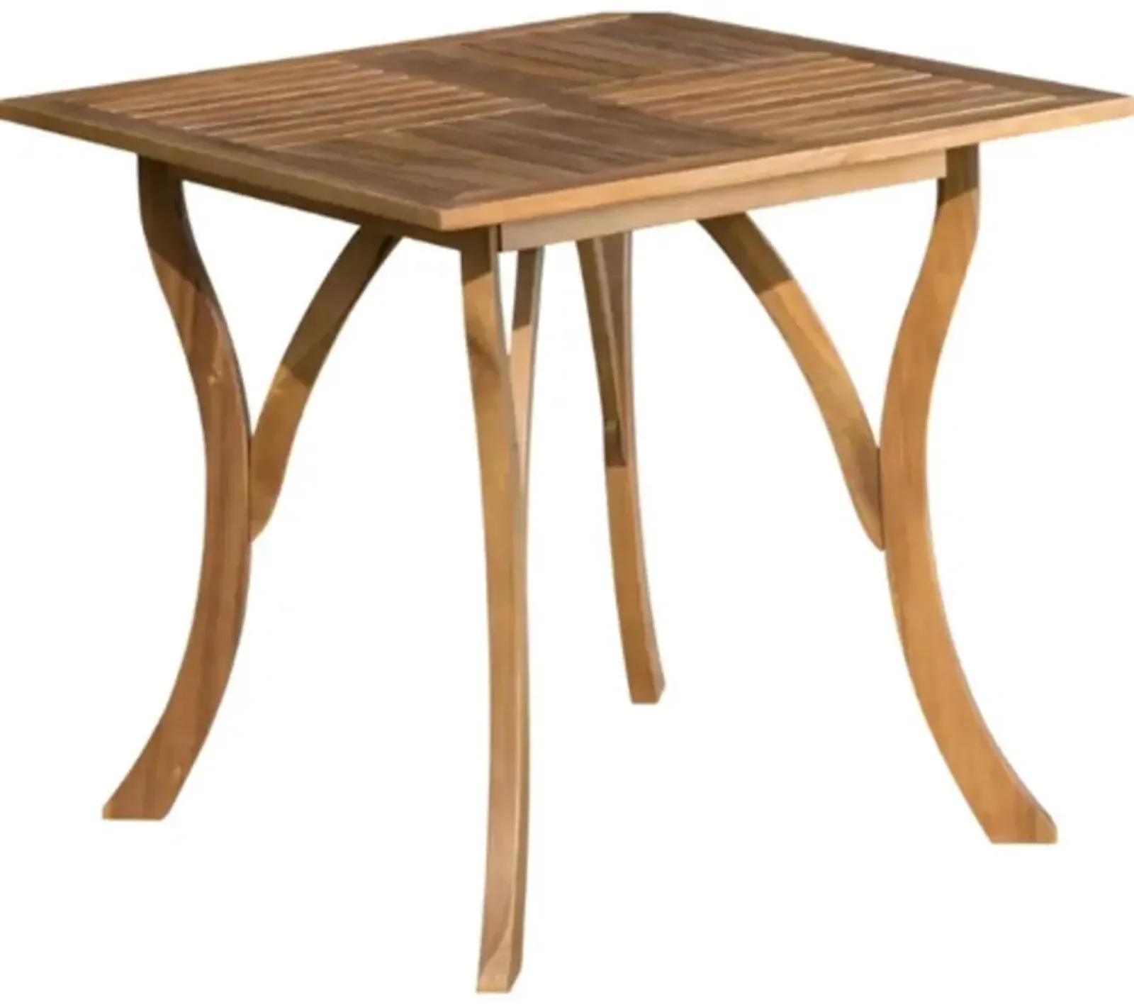 Hivvago Outdoor Solid Wood 31.5 inch Square Patio Dining Table