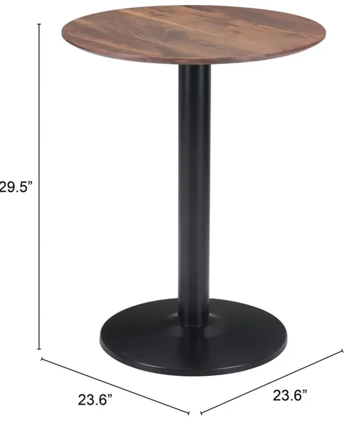 Belen Kox Alto Bistro Table Brown & Black, Belen Kox