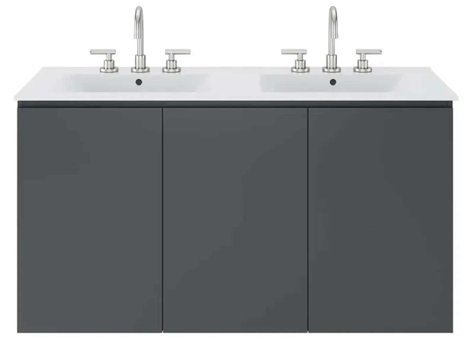 Bryn 48" Wall-Mount Double Sink Bathroom Vanity