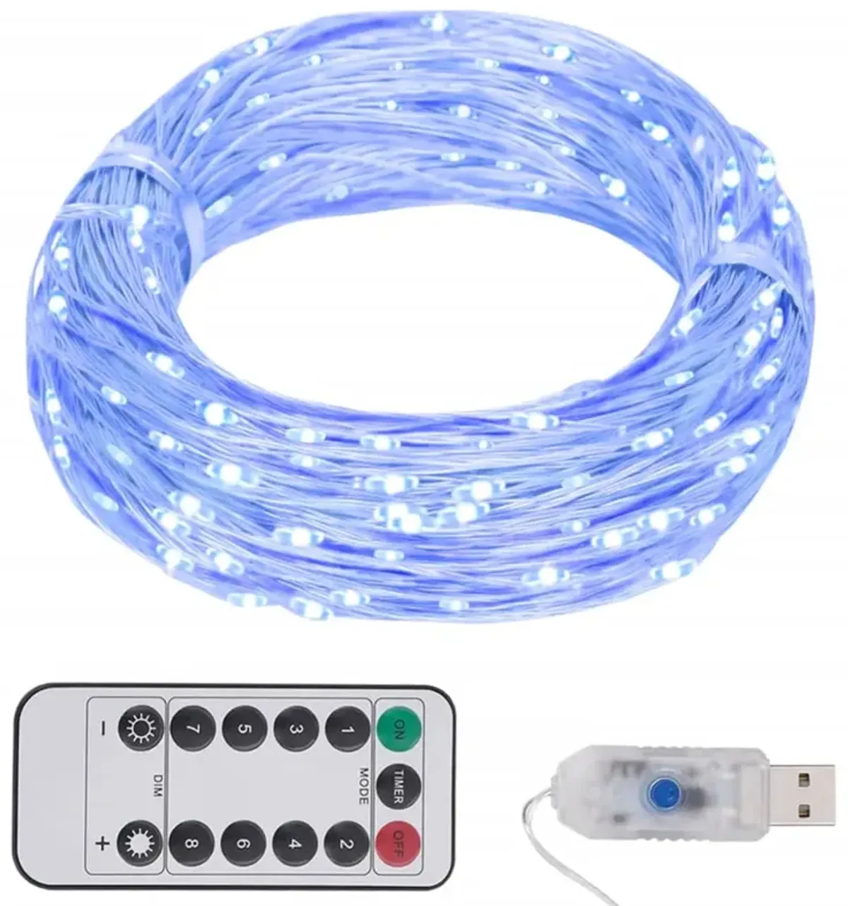 vidaXL LED String with 150 LEDs Blue 49.2'