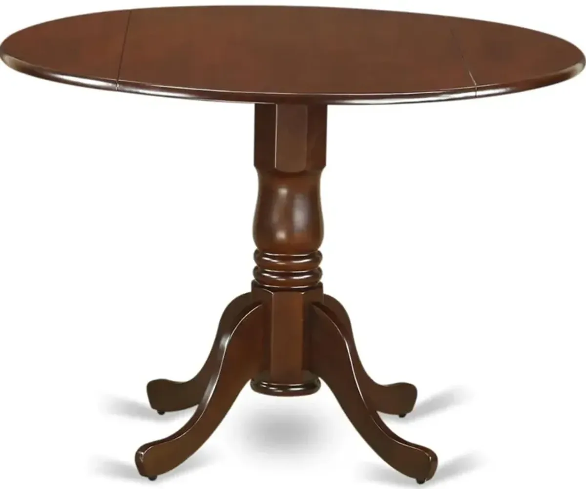 5 Piece Dining Table Set Contains a Round Kitchen Table with Dropleaf