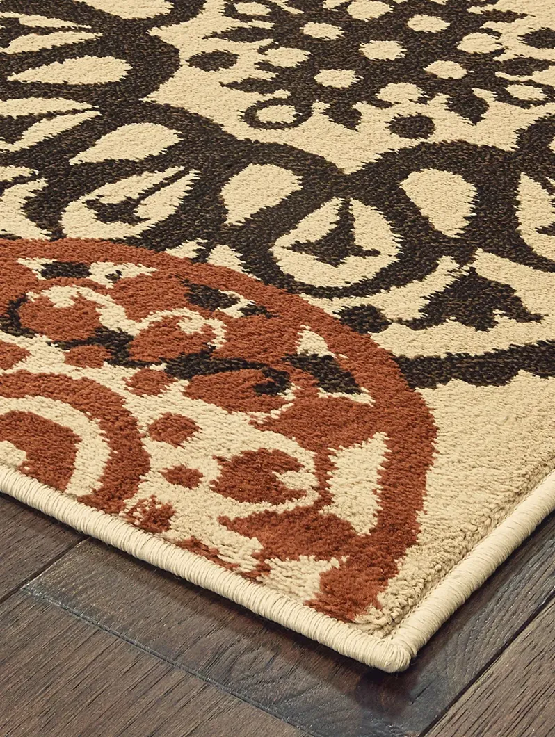 Laurel 7'10" x 10' Beige Rug