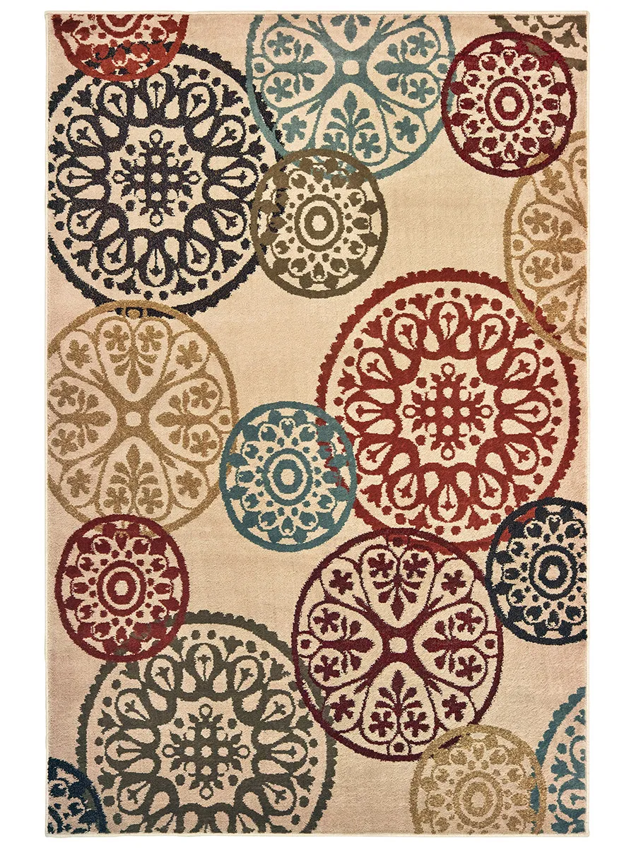 Laurel 7'10" x 10' Beige Rug