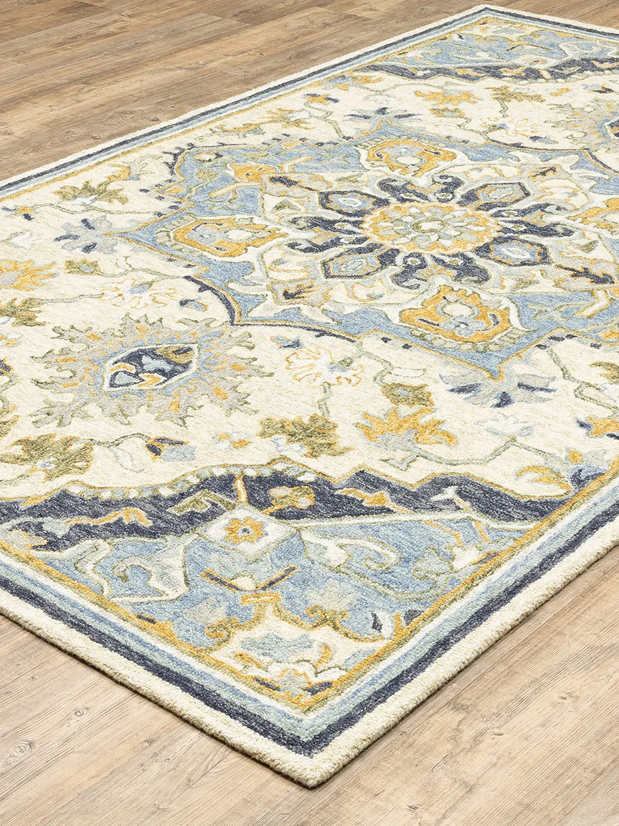 Alfresco 2'6" x 8' Blue Rug