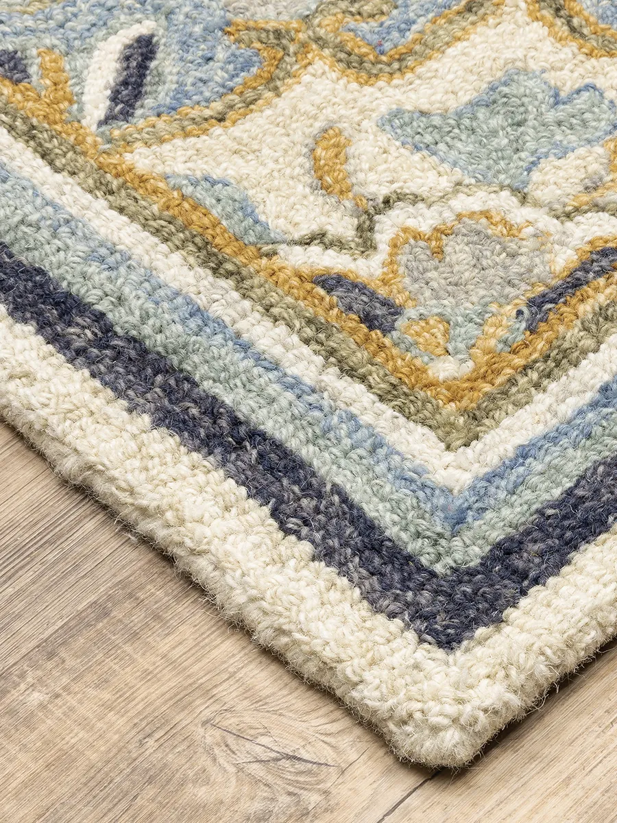 Alfresco 2'6" x 8' Blue Rug