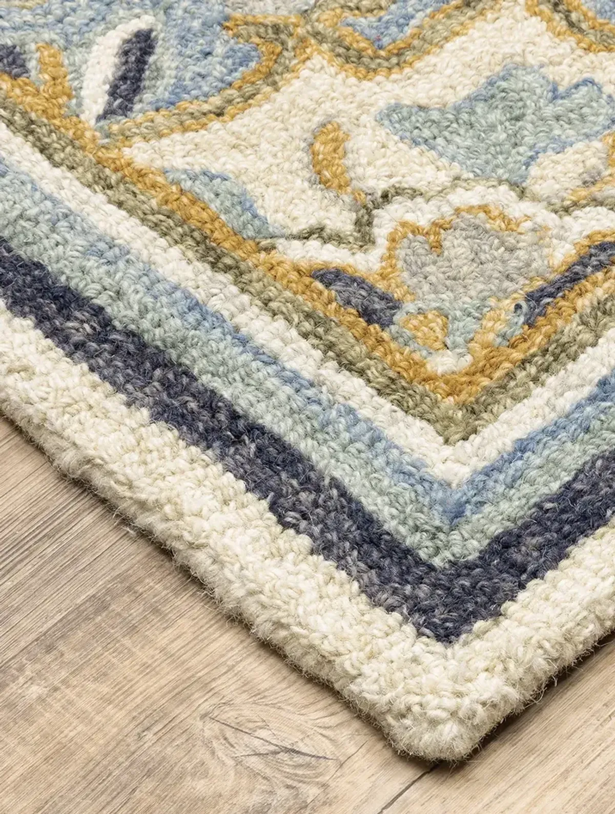 Alfresco 2'6" x 8' Blue Rug