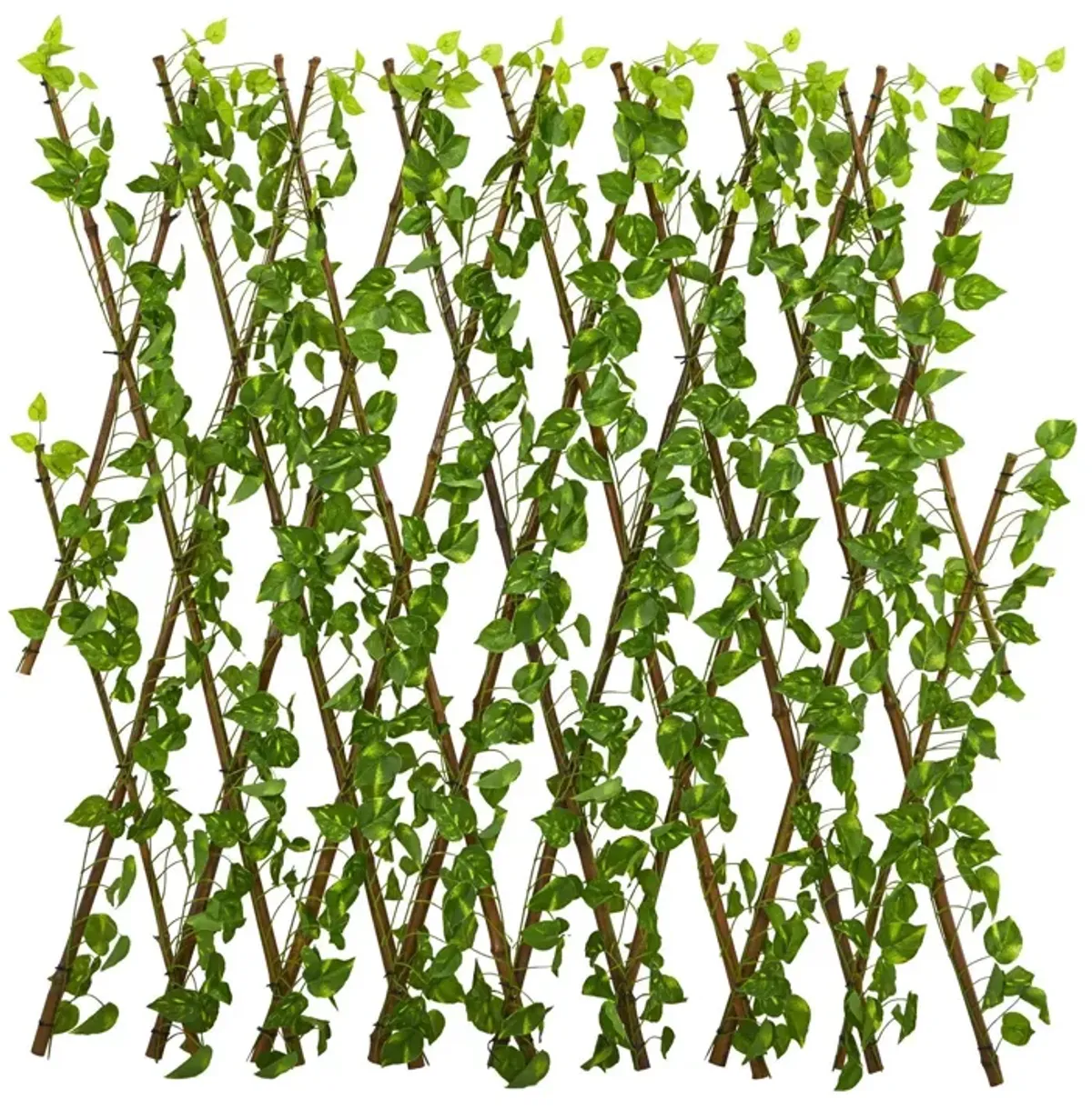 Nearly Natural 47-in Pothos Expandable Fence UV Resistant & Waterproof