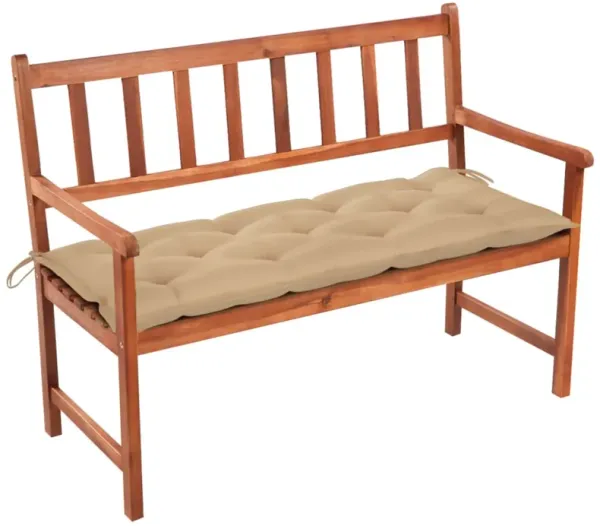 vidaXL Garden Bench with Cushion 47.2'' Solid Acacia Wood