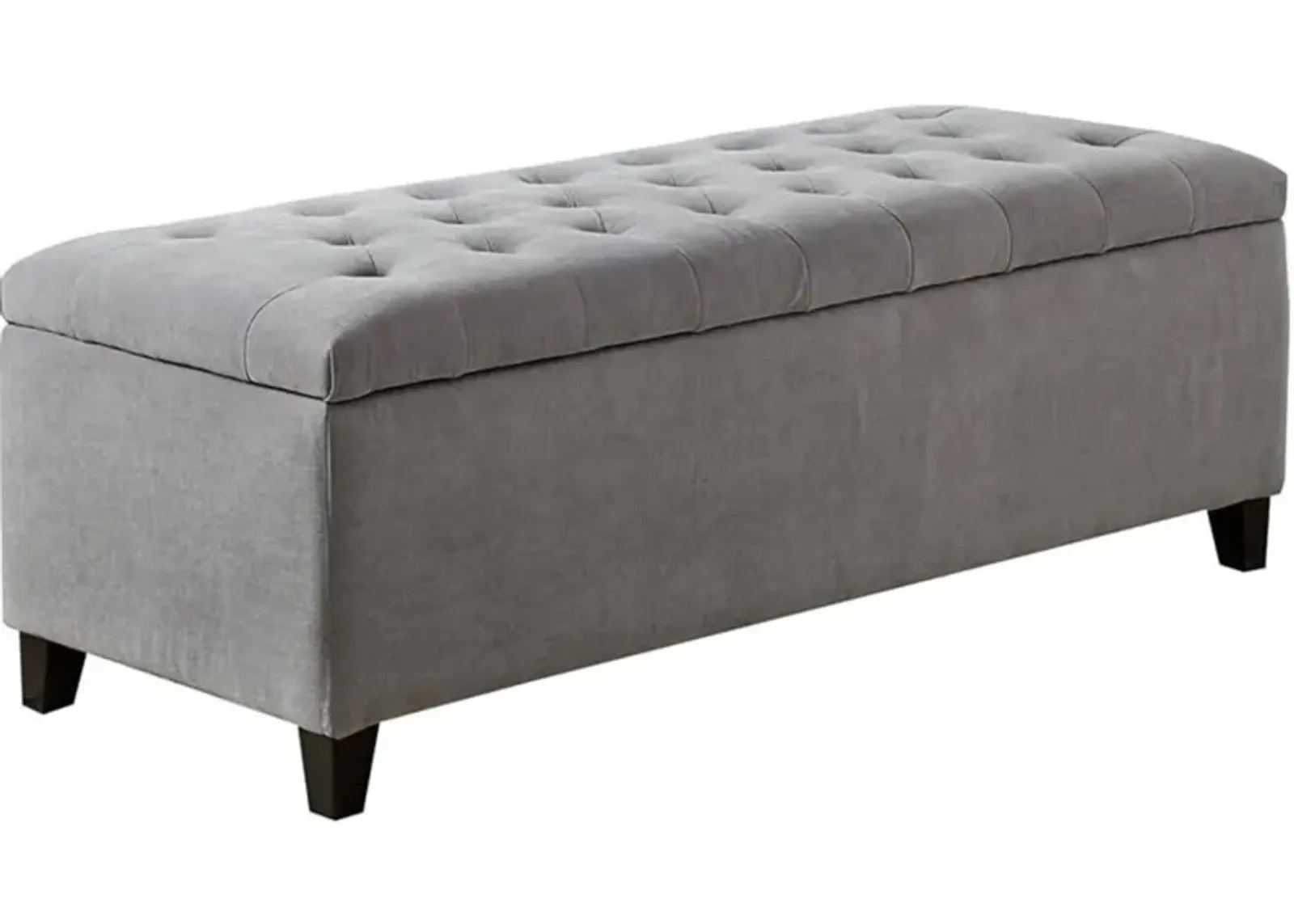 Belen Kox Sophisticate Grey Upholstered Ottoman, Belen Kox