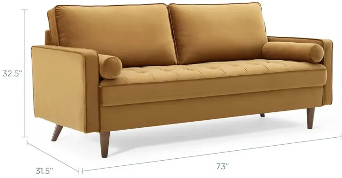 Valour Performance Velvet Sofa