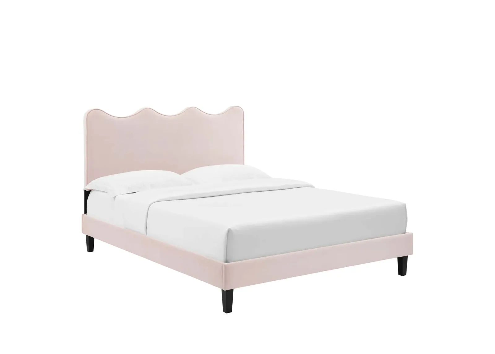 Modway - Current Performance Velvet Queen Platform Bed