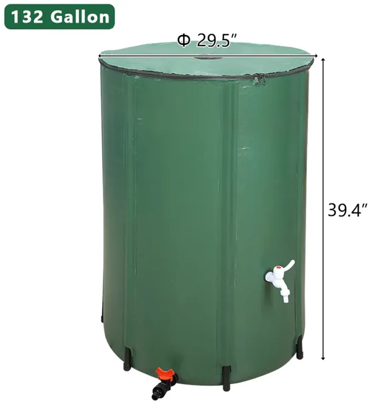 Collapsible Water Collector Barrel, Folding Rain Barrel for Efficient Water Storage