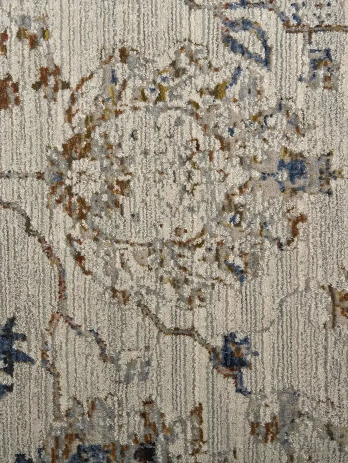 Kaia 39GPF Ivory/Orange/Blue 3' x 8' Rug