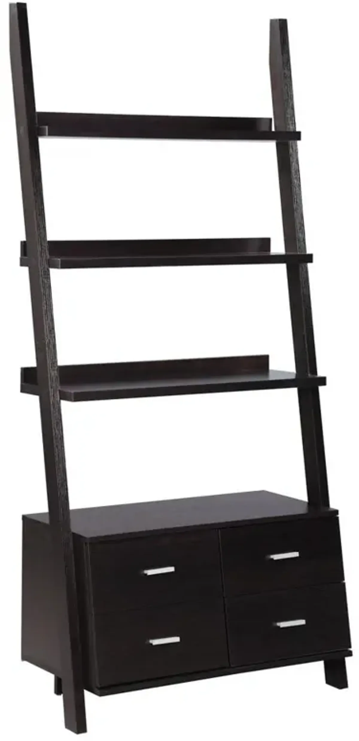 Colella 4-drawer Storage Bookcase Cappuccino