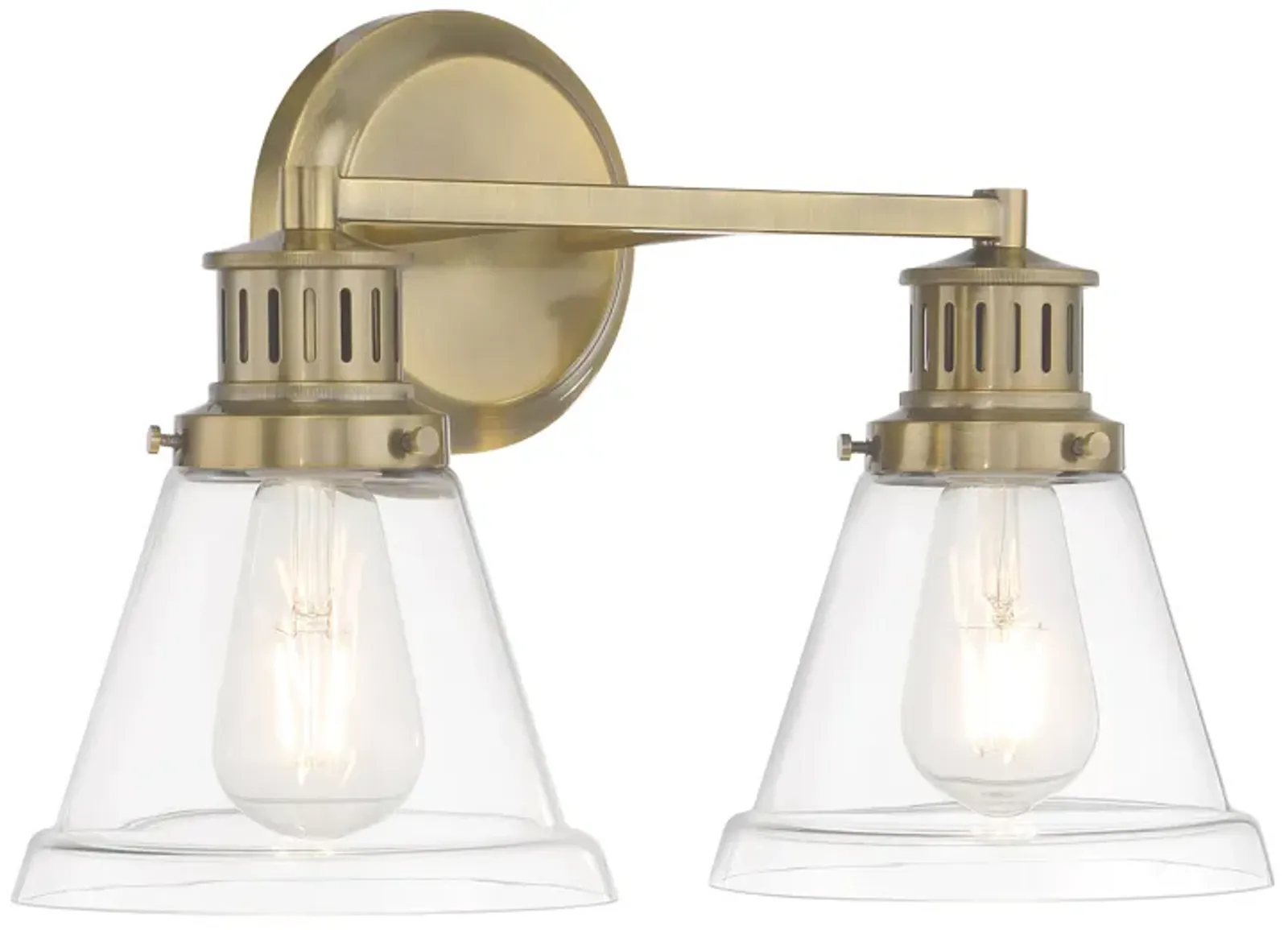 Alden Antique Brass 16.25" Bath Light