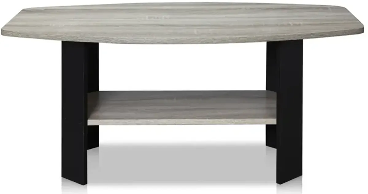 Simple Design Coffee Table, Oak Grey/Black